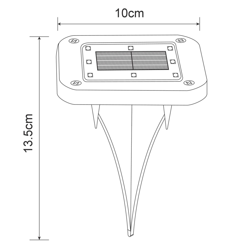 Globo - SET 2x LED Solarna svjetiljka LED/0,8W/1,2V IP44 300 mAh