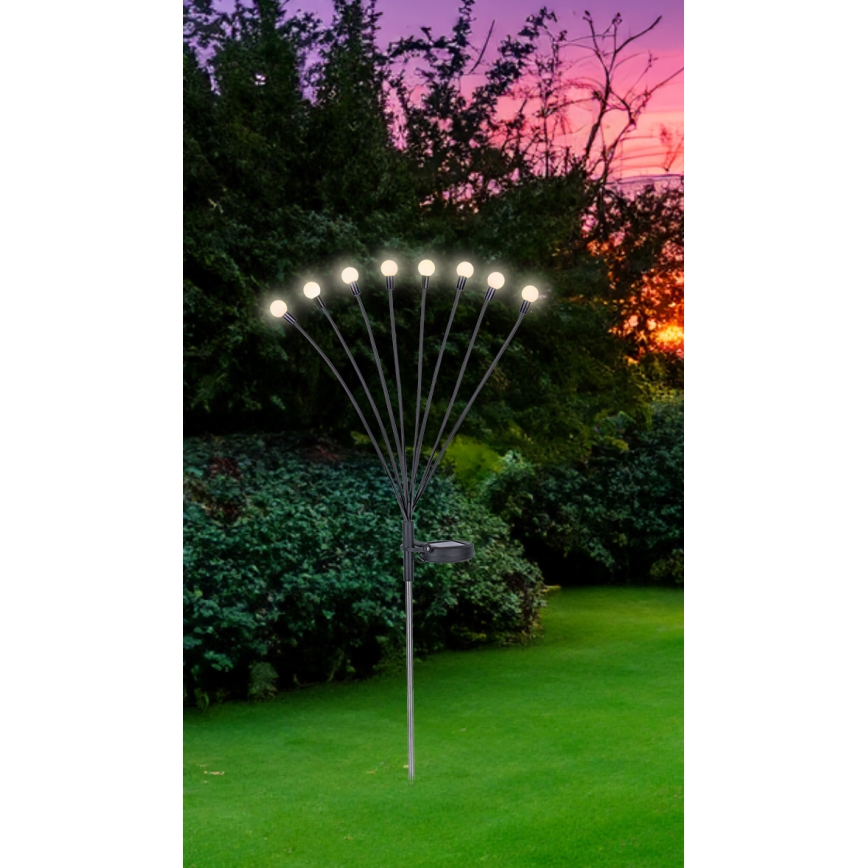 Globo - LED Solarna svjetiljka 8xLED/0,06W/3,2V 3000K IP44 300 mAh