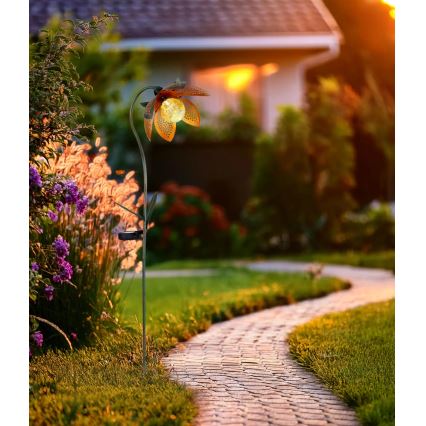 Globo - LED solarna svjetiljka LED/3,2V IP44 200 mAh cvijet