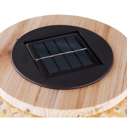 Globo - LED Solarna svjetiljka LED/0,06W/3V bambus IP44