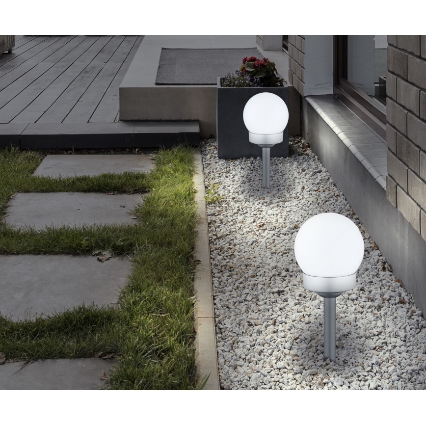 Globo - SET 3x LED Solarna svjetiljka LED/0,06W/3V 4000K pr. 10 cm IP44