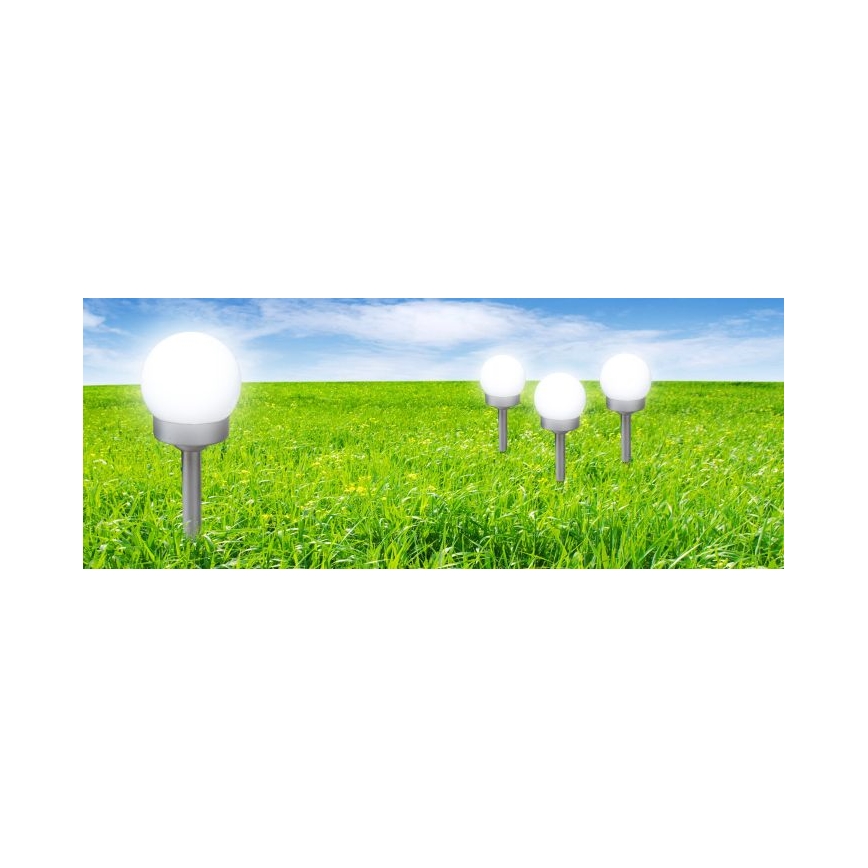 Globo - SET 3x LED Solarna svjetiljka LED/0,06W/3V 4000K pr. 10 cm IP44