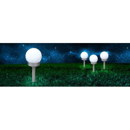 Globo - SET 3x LED Solarna svjetiljka LED/0,06W/3V 4000K pr. 10 cm IP44