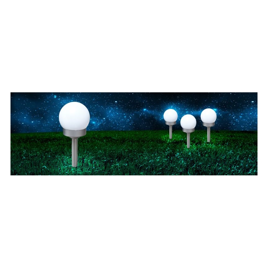 Globo - SET 3x LED Solarna svjetiljka LED/0,06W/3V 4000K pr. 10 cm IP44