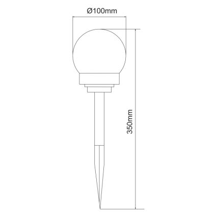 Globo - SET 3x LED Solarna svjetiljka LED/0,06W/3V 4000K pr. 10 cm IP44