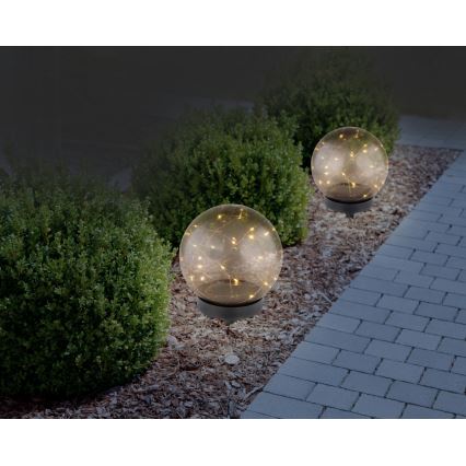 Globo - LED Solarna svjetiljka 20xLED/0,06W/1,2V pr. 15 cm IP44