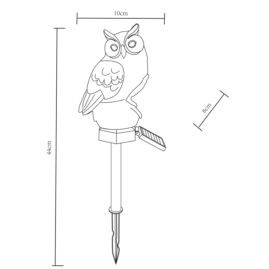 Globo - LED Solarna svjetiljka LED/0,06W/3V IP44 sova