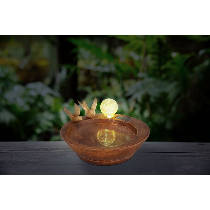Globo - LED Solarna svjetiljka LED/0,06W/3V IP44 kupka za ptice