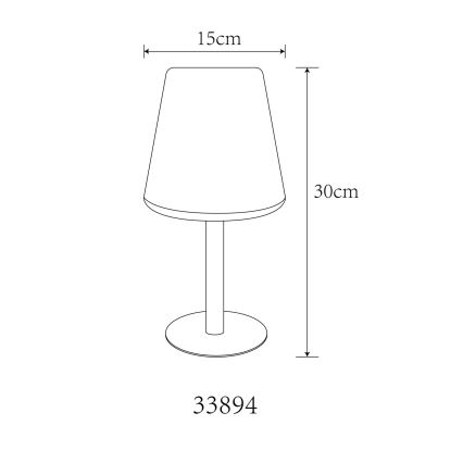 Globo - LED RGB Solarna dodirna stolna lampa LED/0,1W/3V IP44