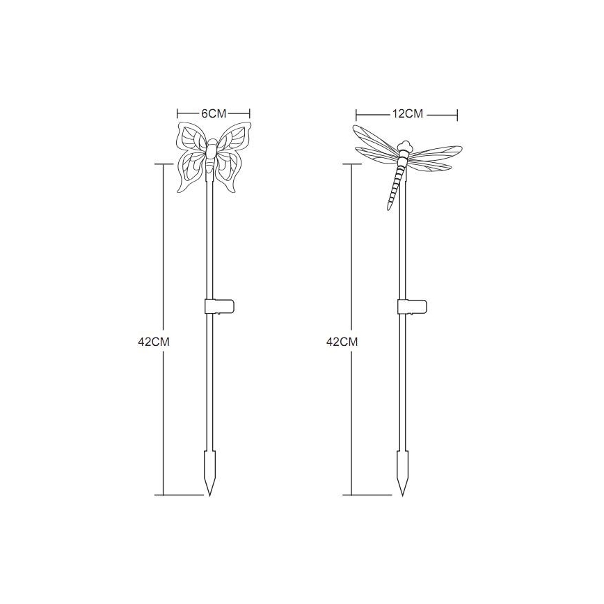 Globo - SET 4x LED Solarna svjetiljka LED/0,06W/3V IP44