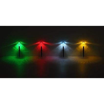 Globo - SET 4x LED RGB solarna svjetiljka LED/0,05W/3V IP44
