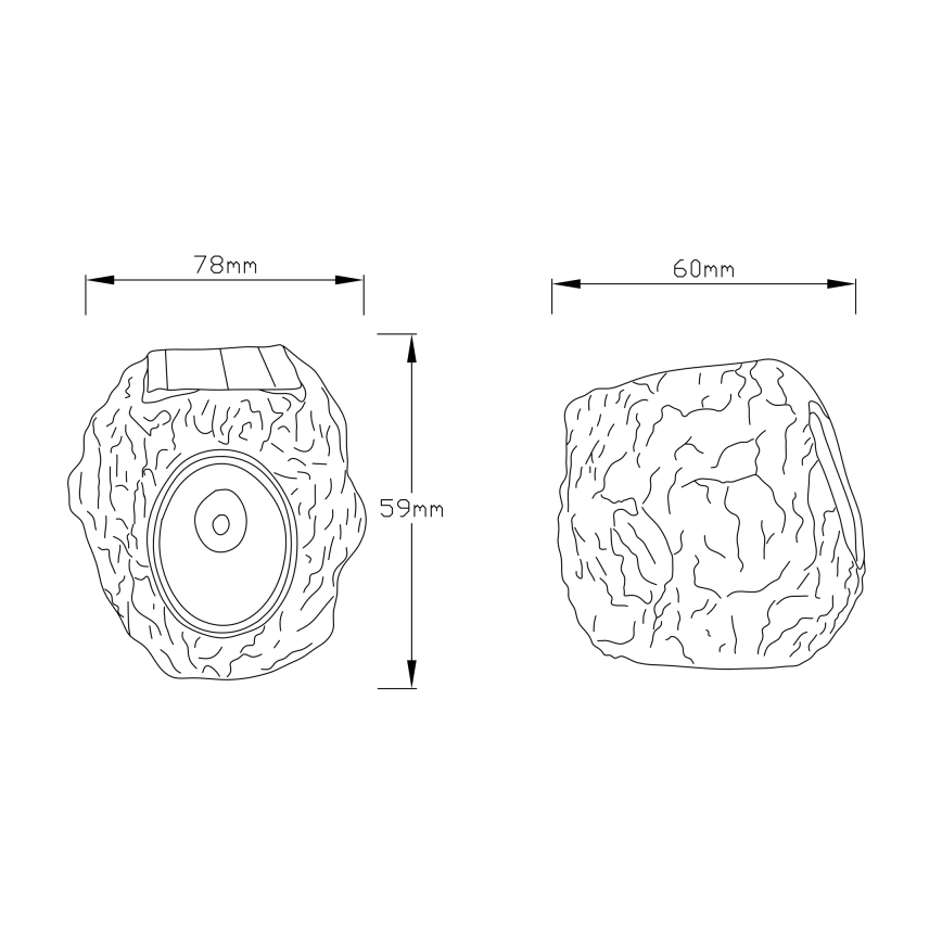Globo - LED solarna svjetiljka LED/0,07W/3V IP44 600 mAh