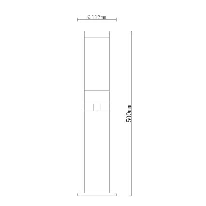 Globo - Vanjska lampa 1xE27/15W/230V IP44