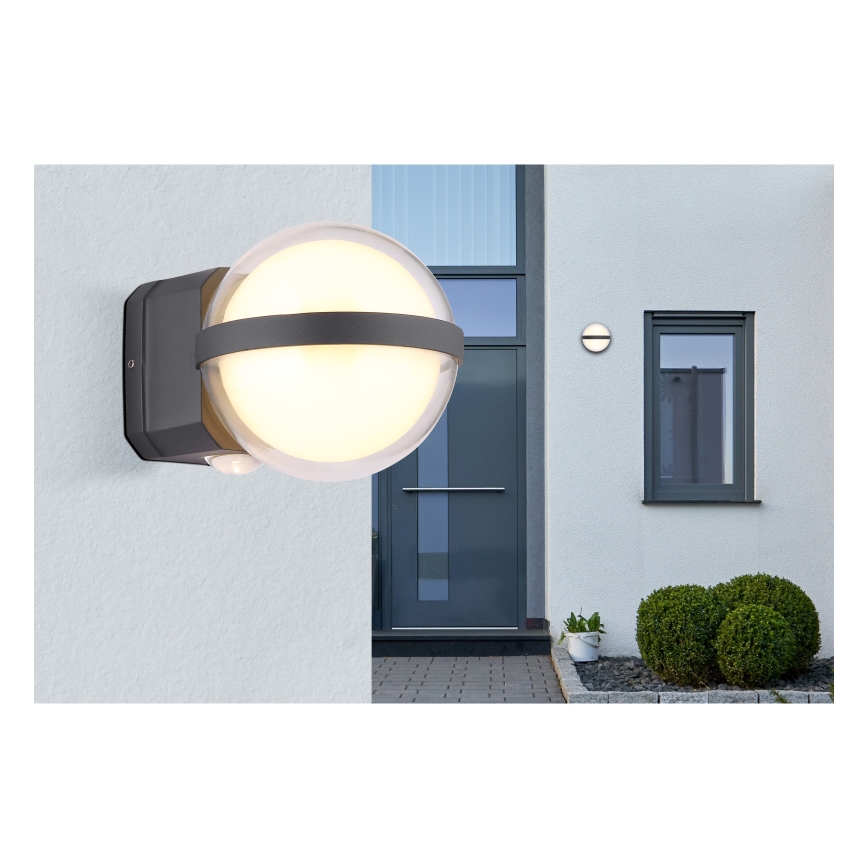 Globo - LED Vanjska zidna svjetiljka LED/12W/230V IP54 crna