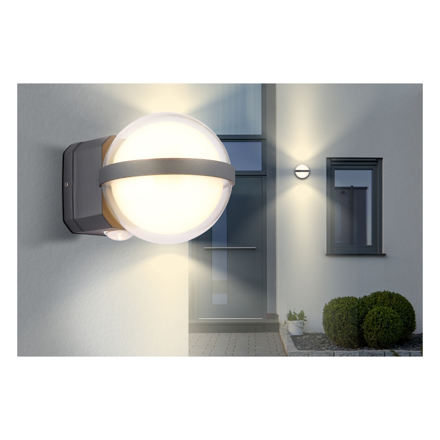 Globo - LED Vanjska zidna svjetiljka LED/12W/230V IP54 crna