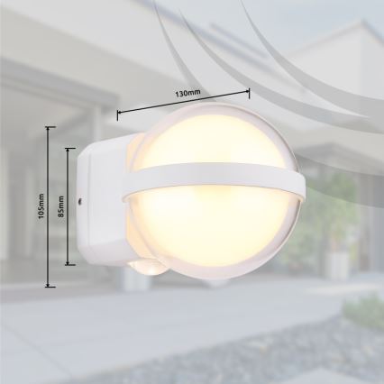 Globo - LED Vanjska zidna svjetiljka LED/12W/230V IP54 bijela