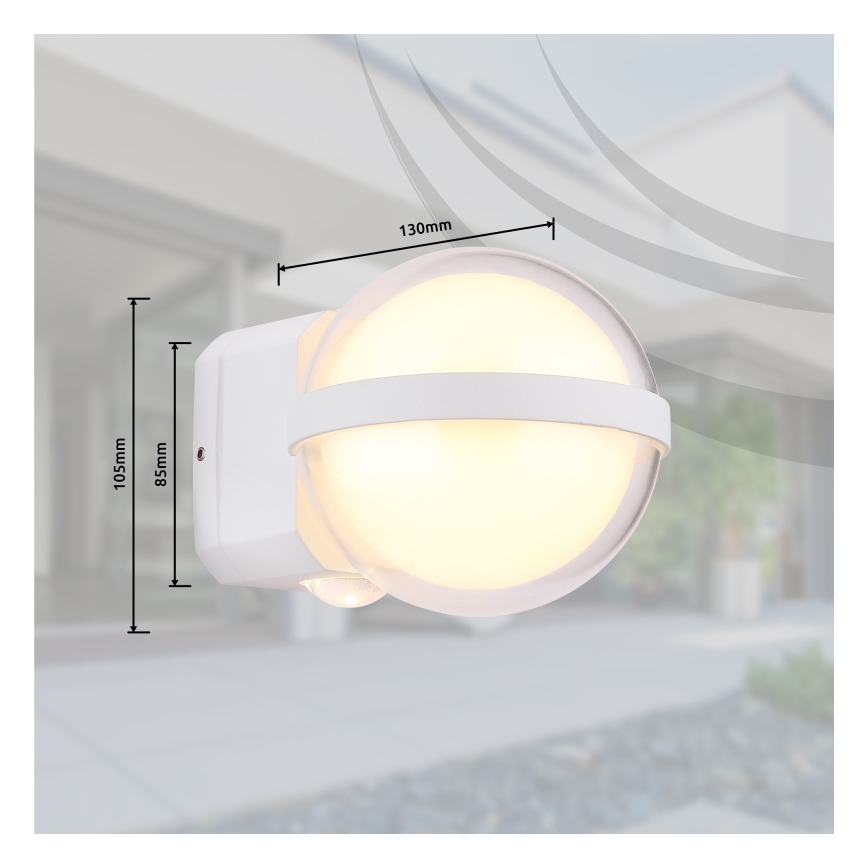 Globo - LED Vanjska zidna svjetiljka LED/12W/230V IP54 bijela