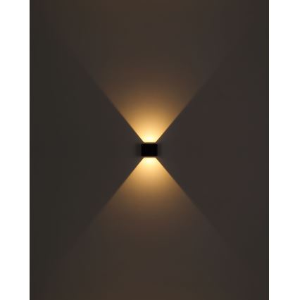 Globo - LED Vanjska zidna svjetiljka 2xLED/3W/230V IP44 crna