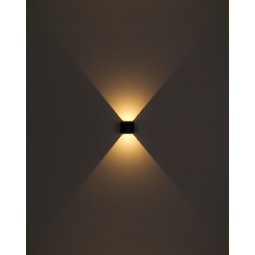 Globo - LED Vanjska zidna svjetiljka 2xLED/3W/230V IP44 crna