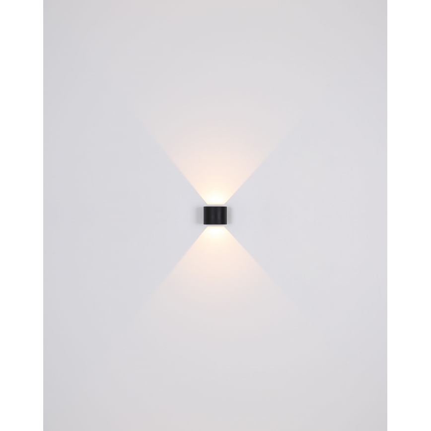 Globo - LED Vanjska zidna svjetiljka 2xLED/3W/230V IP44 crna