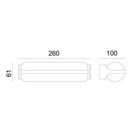 Globo - LED Vanjska zidna svjetiljka LED/20W/230V IP54