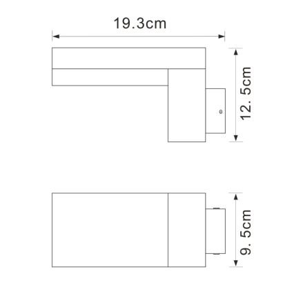 Globo - LED Vanjska zidna svjetiljka LED/9W/230V IP44