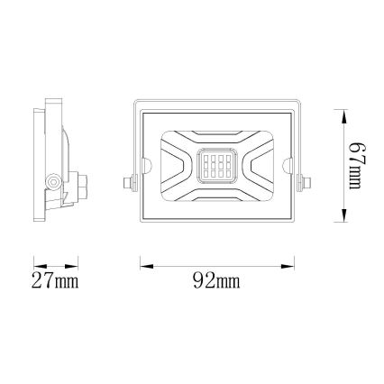 Globo - LED Reflektor LED/10W/230V IP65