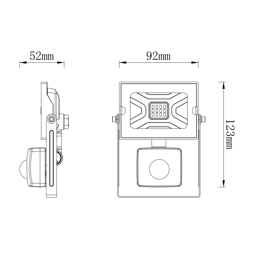 Globo - LED Reflektor sa senzorom LED/10W/230V IP44