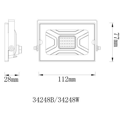 Globo - LED Reflektor LED/20W/230V IP65