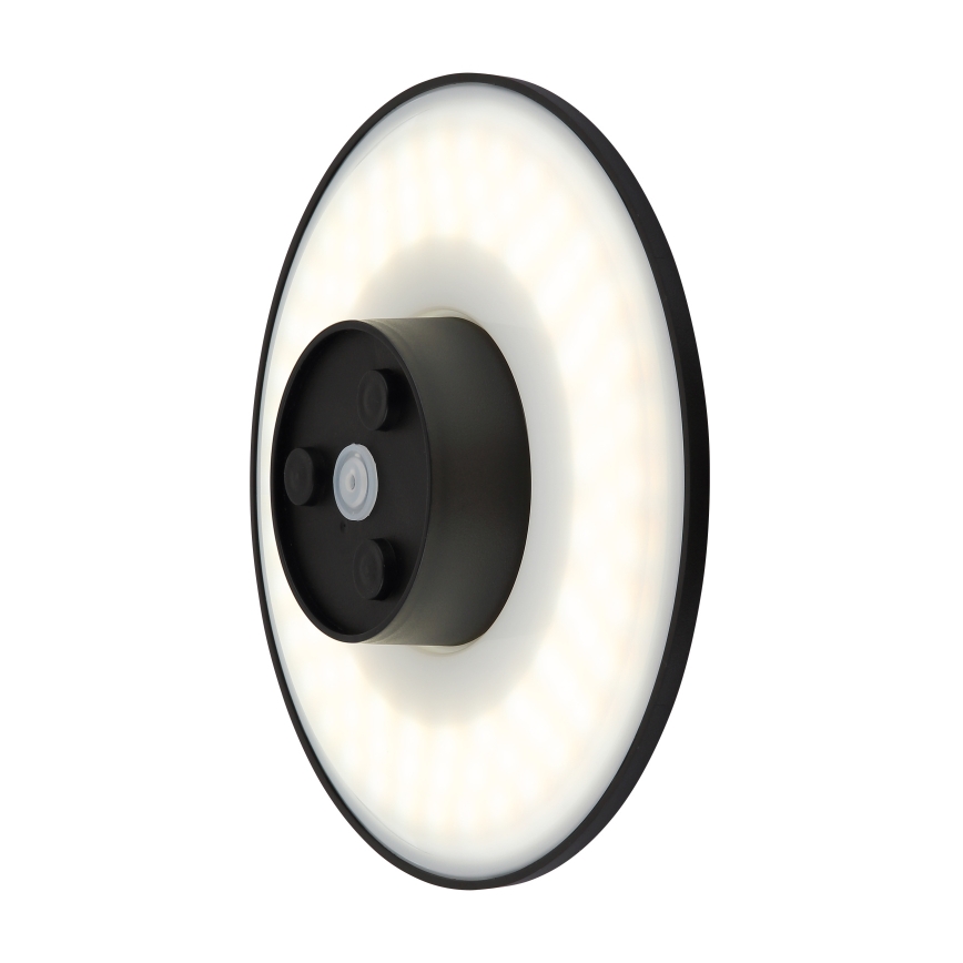 Globo - LED Vanjska zidna svjetiljka LED/15W/230V 3000/4000/6000K pr. 25,2 cm IP44 crna