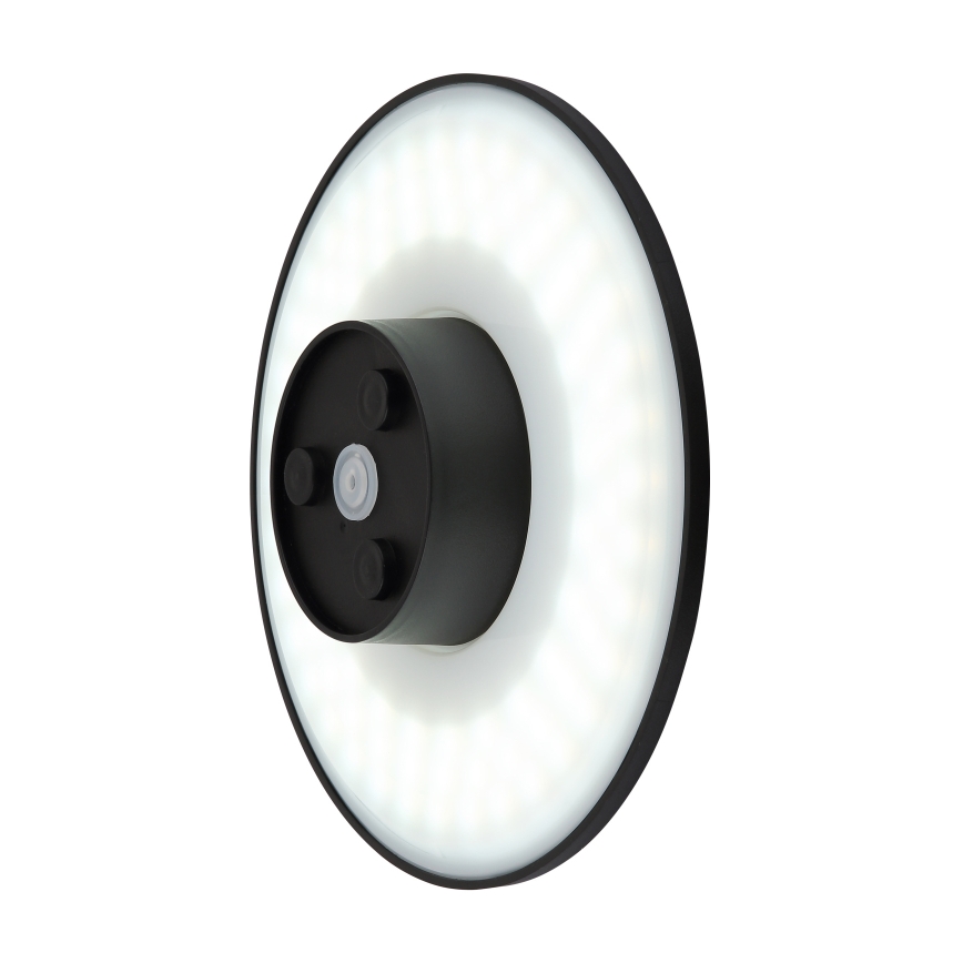 Globo - LED Vanjska zidna svjetiljka LED/15W/230V 3000/4000/6000K pr. 25,2 cm IP44 crna