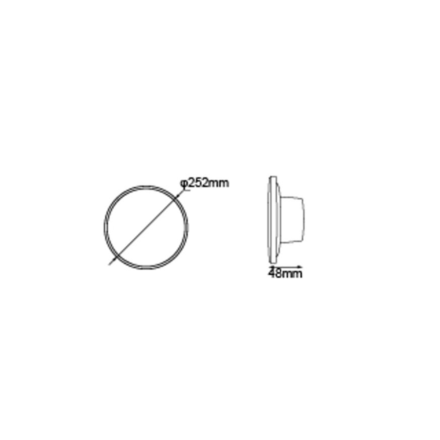 Globo - LED Vanjska zidna svjetiljka LED/15W/230V 3000/4000/6000K pr. 25,2 cm IP44 bijela