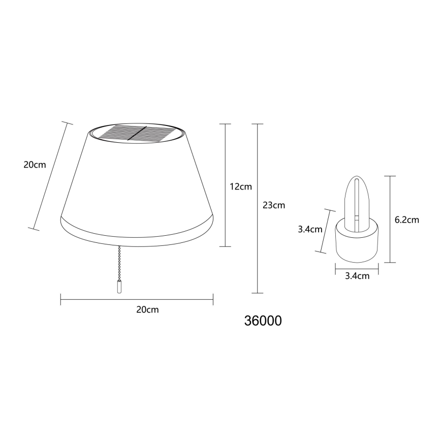 Globo - LED Solarno sjenilo za bocu 10xLED/1,5W/3V IP44