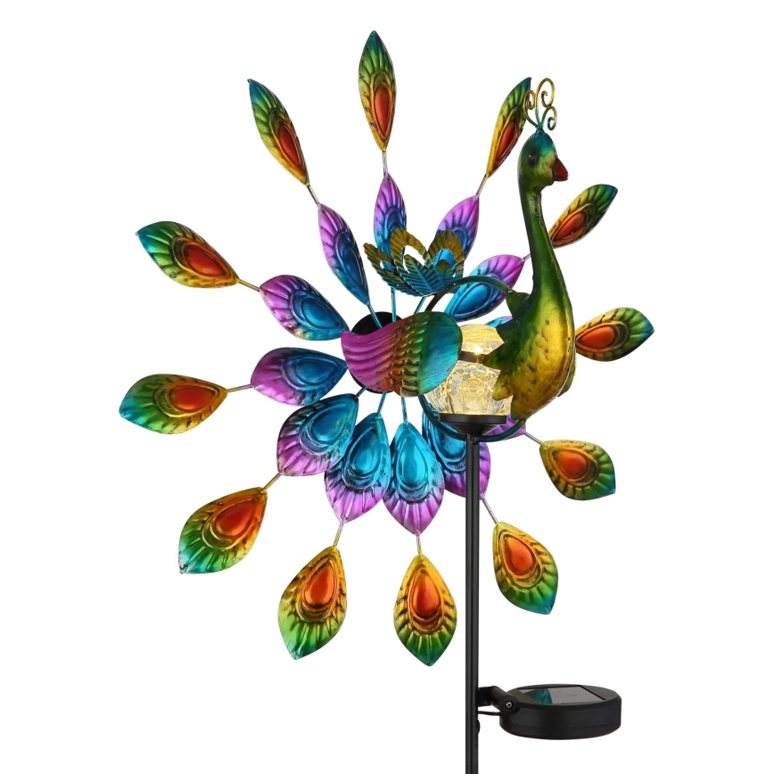 Globo - LED Solarna dekoracija LED/0,06W/3V IP44 paun