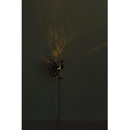 Globo - LED Solarna dekoracija LED/0,06W/3V IP44 paun
