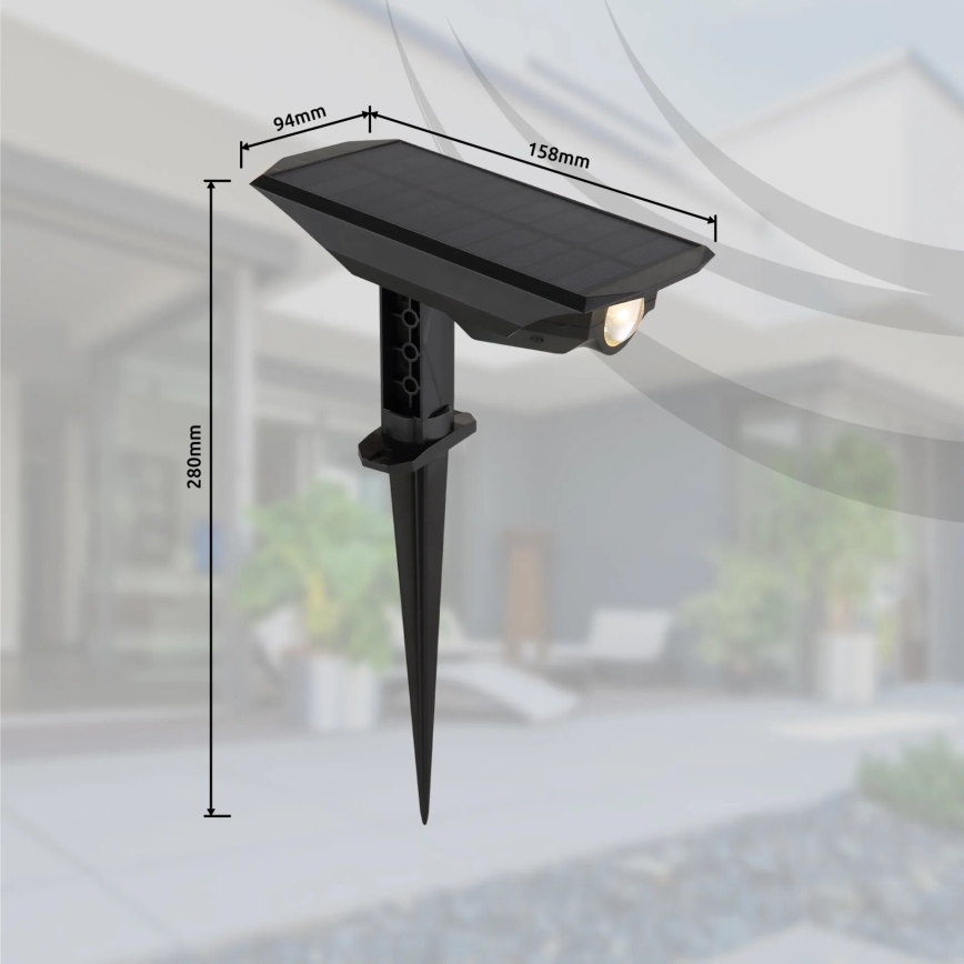 Globo - LED Solarna svjetiljka 2u1 LED/1W/3V IP44
