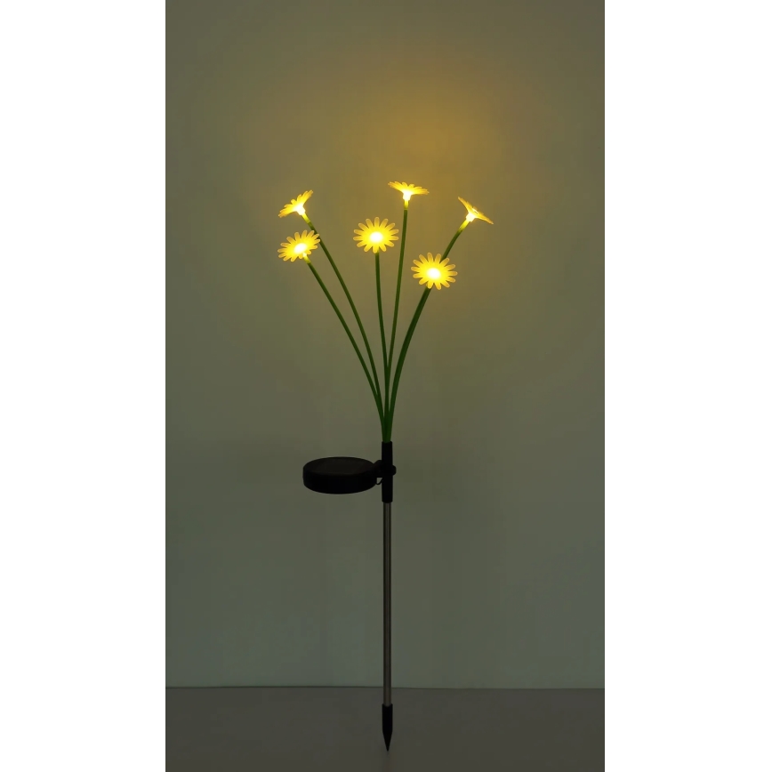Globo - LED solarna svjetiljka 6xLED/3V IP44 600 mAh u obliku cvijeta