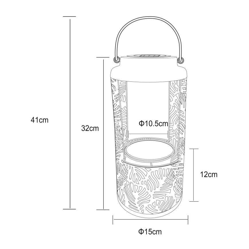 Globo - LED Solarna svjetiljka LED/0,06W/3V 3000K IP44