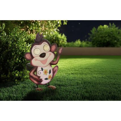 Globo - LED solarno svjetlo 104xLED/3V IP44 300 mAh dizajn majmuna