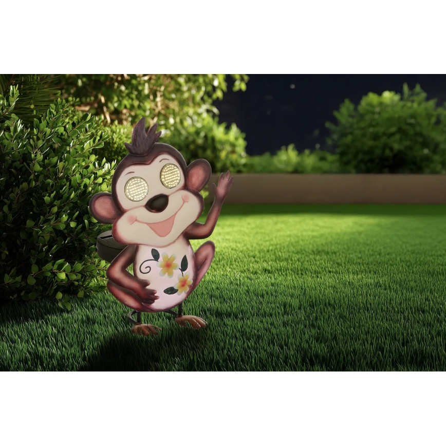 Globo - LED solarno svjetlo 104xLED/3V IP44 300 mAh dizajn majmuna