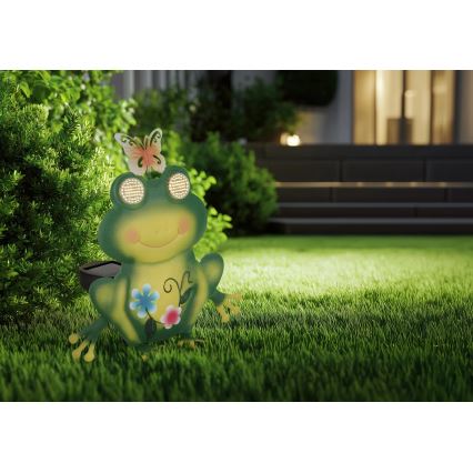 Globo - LED solarno svjetlo 104xLED/3V IP44 300 mAh žaba