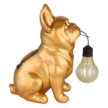 Globo - LED solarna svjetiljka LED/3V IP44 300 mAh zlatni pas