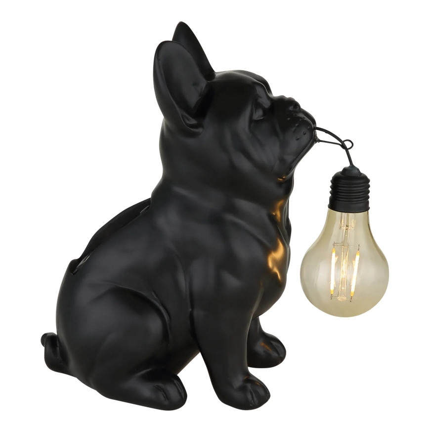 Globo - LED solarna svjetiljka LED/3V IP44 300 mAh crni pas