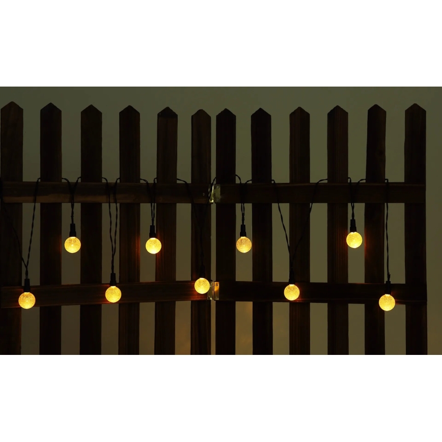 Globo - LED RGB Solarna lanac 20xLED/0,06W/3V 770 cm IP44