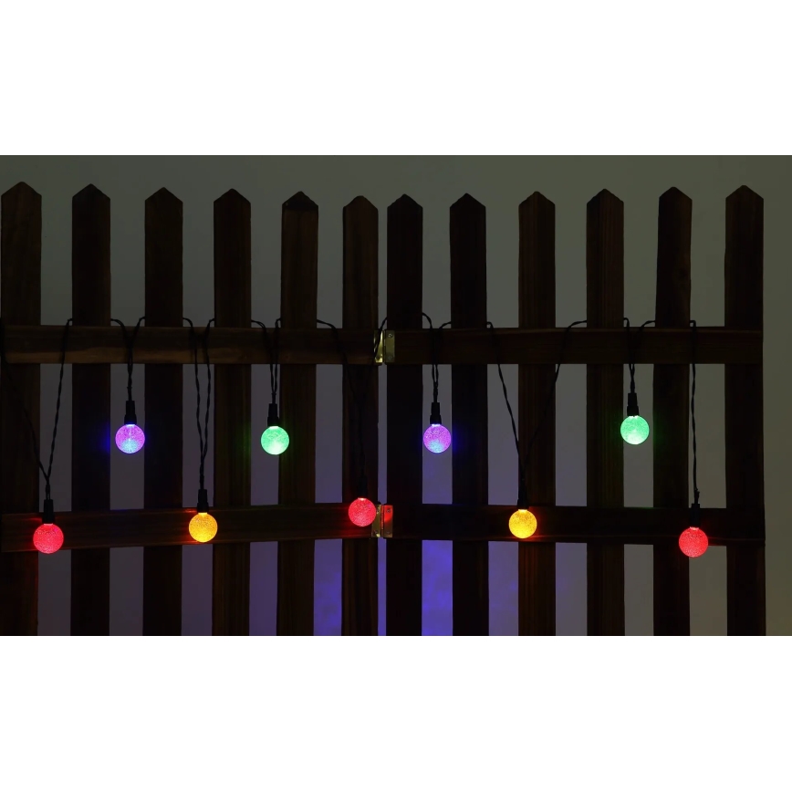 Globo - LED RGB Solarna lanac 20xLED/0,06W/3V 770 cm IP44