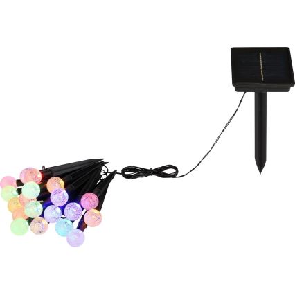 Globo - LED RGB Solarna lanac 20xLED/0,06W/3V 770 cm IP44
