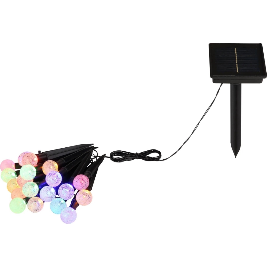 Globo - LED RGB Solarna lanac 20xLED/0,06W/3V 770 cm IP44