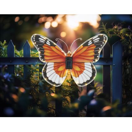Globo - LED solarna svjetiljka LED/3V IP44 200 mAh leptir