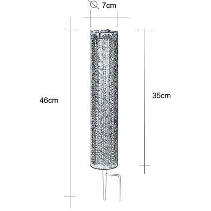 Globo - LED Solarna svjetiljka LED/0,06W/3,2V 3000K IP44 300 mAh