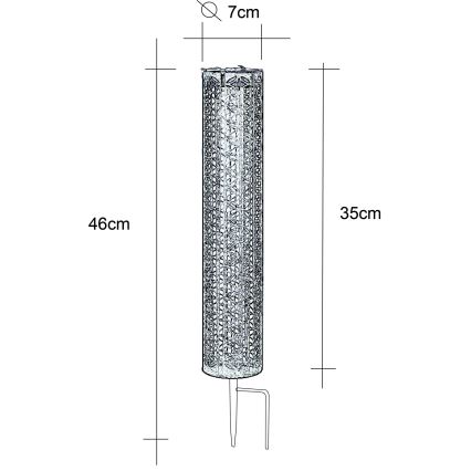 Globo - LED Solarna svjetiljka LED/0,06W/3,2V 3000K IP44